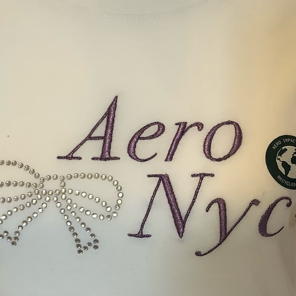 Aero Rhinestone Bow Graphic Tee - Picture 8 of 8